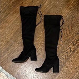 Steve Madden Black Over-the-Knee Boots